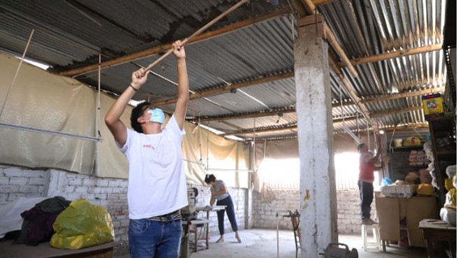 Foto de los trabajos realizando por personal del CITEccal Trujillo