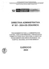 Vista preliminar de documento DIRECTIVA ADMINISTRATIVA N° 001-2024-OE-OEA-HNCH