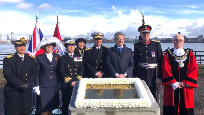 Embajada del Perú en el Reino Unido inaugura placa en honor al Gran Almirante Miguel Grau en Birkenhead