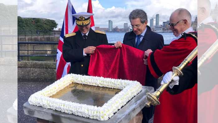 Embajada del Perú en el Reino Unido inaugura placa en honor al Gran Almirante Miguel Grau en Birkenhead