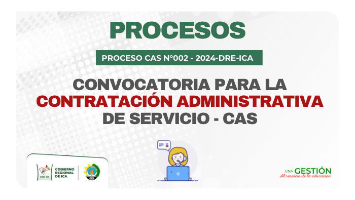 Convocatoria para la contratación administrativa de servicios - CAS