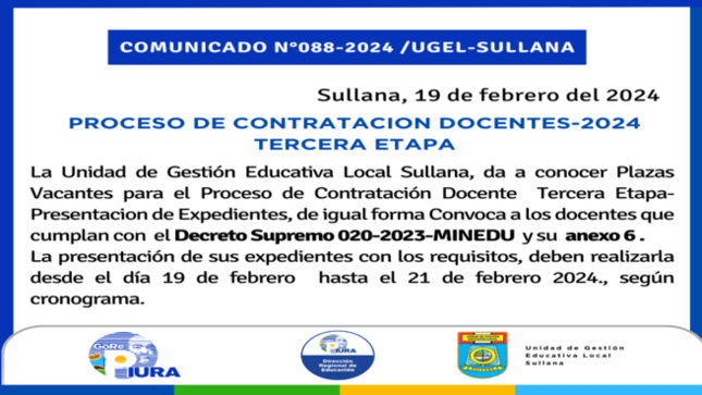 Comunicado n°88-2024 parte 1