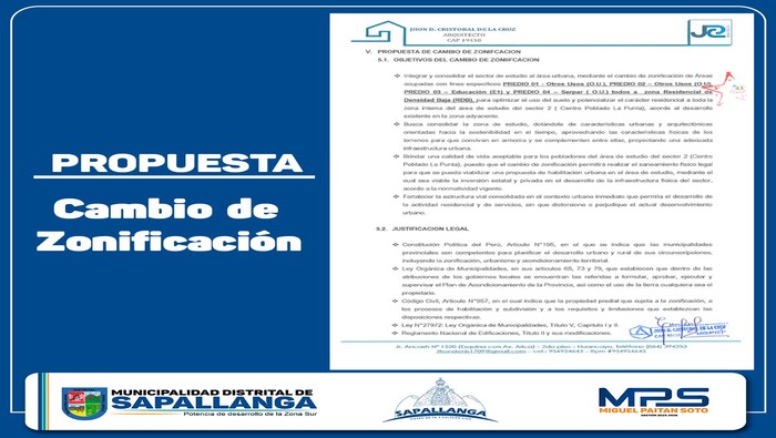 Procedimiento de Modificación de Zonificación