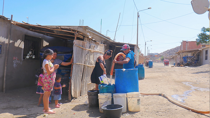 Se abasteció de agua potable a las familias del C.P. San Jacinto