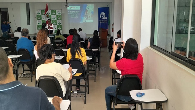 DRTPE Piura a través del Centro Integrado Formaliza Perú en coordinación con la Sunafil Piura realizaron una capacitación sobre el tema: "Gestión de Riesgos Laborales en el Sector Agrario".