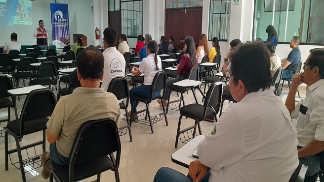DRTPE Piura a través del Centro Integrado Formaliza Perú en coordinación con la Sunafil Piura realizaron una capacitación sobre el tema: "Gestión de Riesgos Laborales en el Sector Agrario".