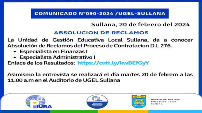 Comunicado N°090-2024