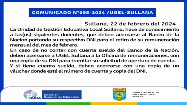 Comunicado N°95-2024