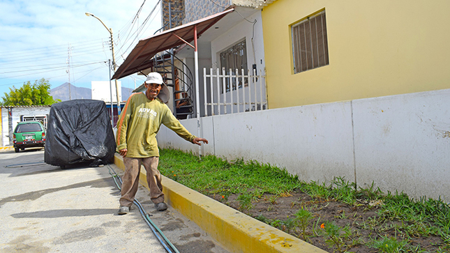 Municipio de Nepeña recupera áreas verdes y mejora ornato en el C.P. San José