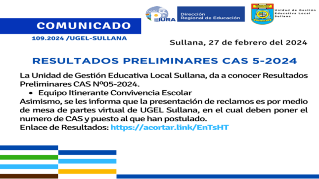 Comunicado N°109-2024
