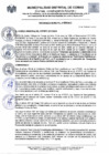 Vista preliminar de documento N°694-MDC ORDENANZA QUE APRUEBA LA CELEBRACIÓN DE LOS MATRIMONIS CIVILES COMUNITARIOS 2024 DC-17 FEB- 20  JUL- 07 DIC