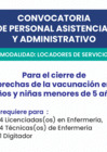 Vista preliminar de documento Convocatoria de personal asistencial y administrativo "Para el cierre de brechas de la vacunación en niños y niñas menores de 5 años"