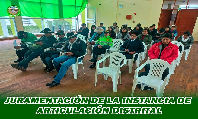 Juramentación de la Instancia de Articulación Distrital.