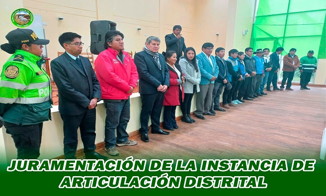 Juramentación de la Instancia de Articulación Distrital.