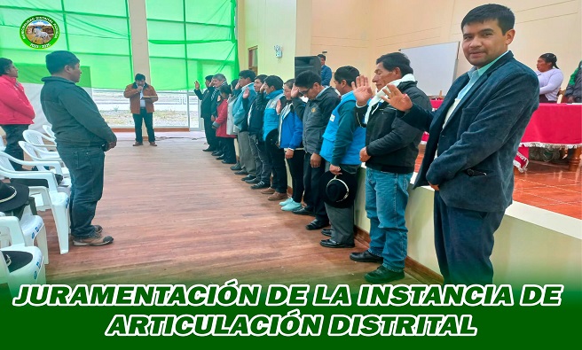 Juramentación de la Instancia de Articulación Distrital.