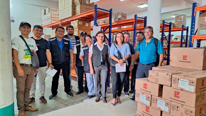 Cenares supervisó los almacenes de Tumbes para verificar los recursos estratégicos en salud destinados a combatir el dengue