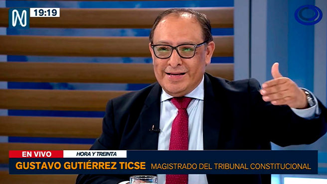 Magistrado del TC Gustavo Gutiérrez señaló que en el caso Marco Falconí se violaron derechos fundamentales