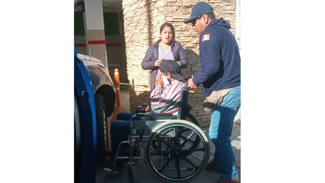 Adulto mayor cajabambino fue auxiliado por personal de salud