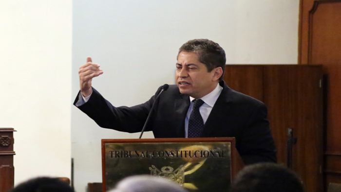 Importante labor cumplió magistrado Espinosa-Saldaña Barrera