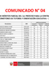 Vista preliminar de documento comunicado cuadro de méritos parcial 1er proceso 2024