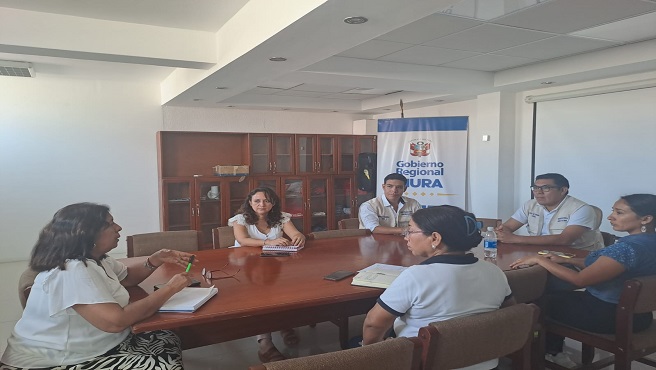 En la DRTPE Piura se reunieron la Dirección de Promoción del Empleo y Capacitación Laboral con la encargada del Centro de Empleo y los representantes de la Municipalidad de Veintiséis de Octubre.