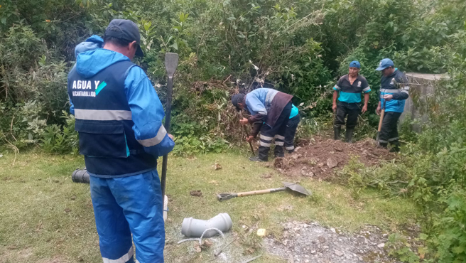 Se realizó mantenimiento en la matriz de agua potable