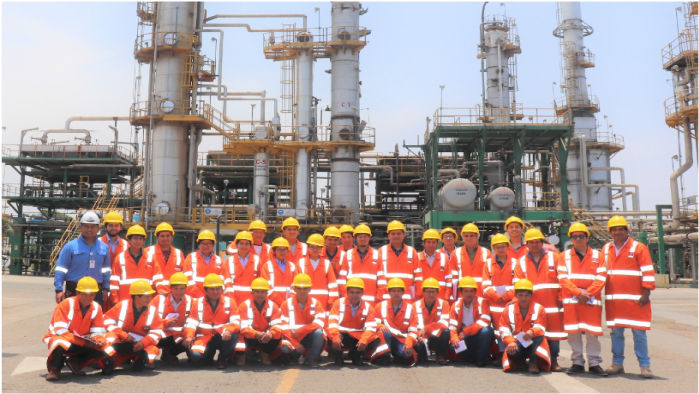 33 estudiantes de la E.P. de Ingeniería Química de la #UNSCH, como parte del viaje de estudios, visitaron la Refinería Conchán- Petroperú SA