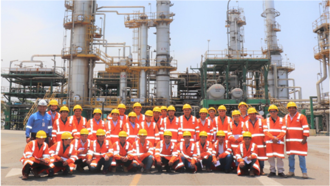 33 estudiantes de la E.P. de Ingeniería Química de la #UNSCH, como parte del viaje de estudios, visitaron la Refinería Conchán- Petroperú SA