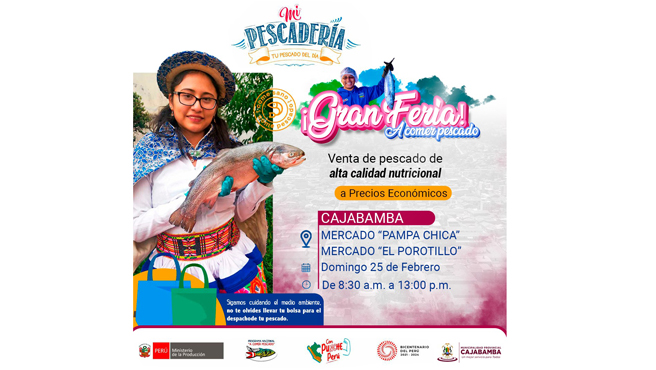  ¡Gran feria pesquera en Cajabamba! 