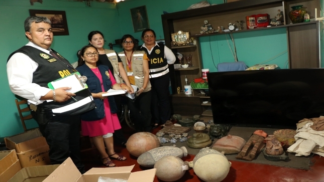 Ministerio de Cultura recuperó 38 bienes arqueológicos en operativo inopinado en una vivienda en el Callao