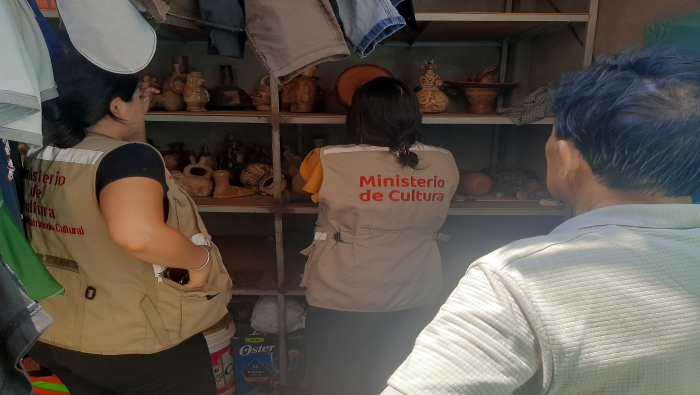 Ministerio de Cultura recuperó 38 bienes arqueológicos en operativo inopinado en una vivienda en el Callao