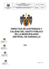 Vista preliminar de documento DIRECTIVA NRO 01 - AUSTERIDAD Y CALIDAD DEL PAGO