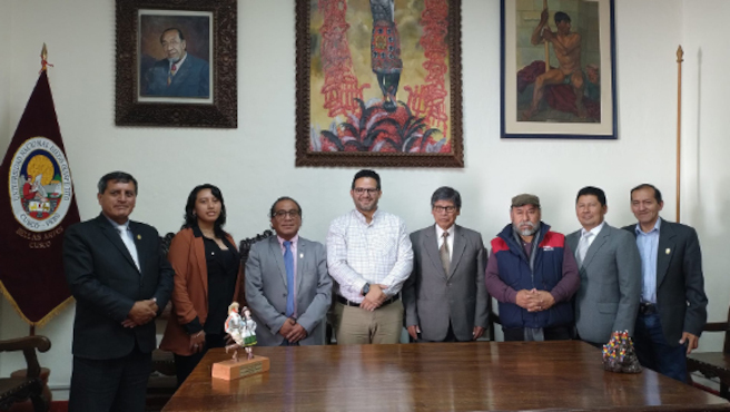 Archivo General de la Nación realizó visita a la Universidad Nacional de Arte Diego Quispe Tito del Cusco.