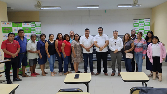 El jefe institucional del AGN, Ricardo Moreau Heredia se reunió con el alcalde de la Municipalidad Distrital de Los Aquijes