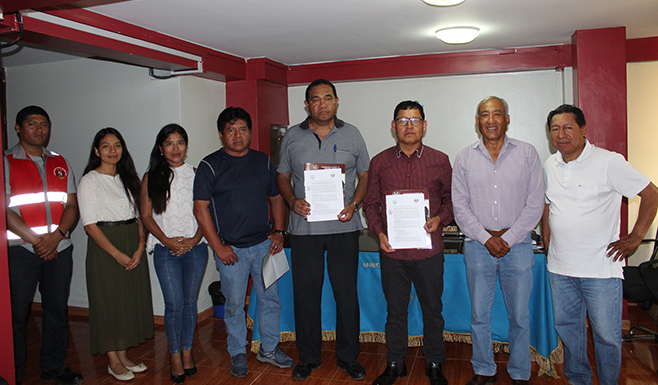 Municipalidad de Aucallama firma convenio con Liga Distrital de Fútbol de Huaral.