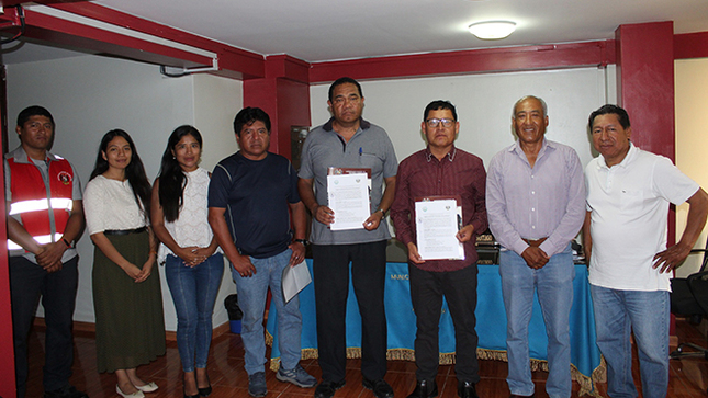 Municipalidad de Aucallama firma convenio con Liga Distrital de Fútbol de Huaral.