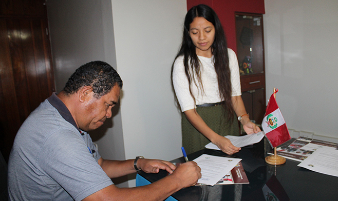 Municipalidad de Aucallama firma convenio con Liga Distrital de Fútbol de Huaral.