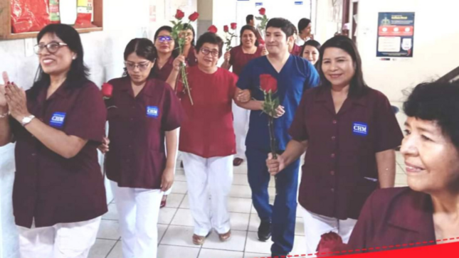 Ceremonia de Reconocimiento por años de servicio a la obstetra Georgina Quiroga Cárdenas.