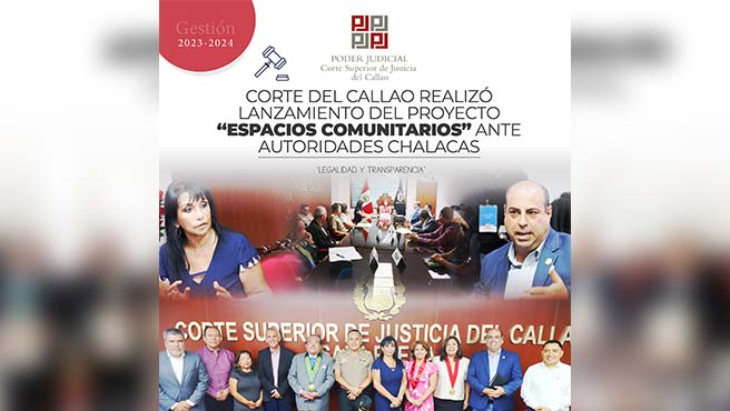 Corte del Callao realizó lanzamiento del Proyecto “Espacios Comunitarios” ante autoridades chalacas