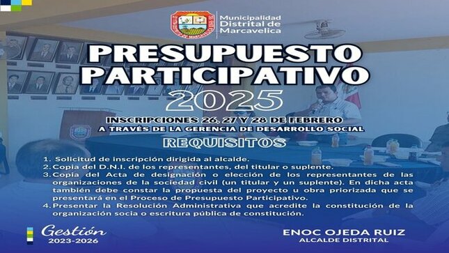 Proceso De Presupuesto Participativo 2025