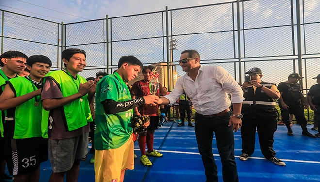 Espacio está orientado a fomentar el deporte en el distrito