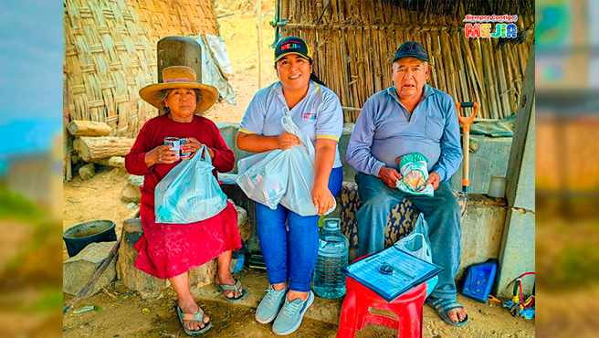 ¡Trabajando por los más necesitados! Entrega de alimentos a los integrantes del programa vaso de leche 