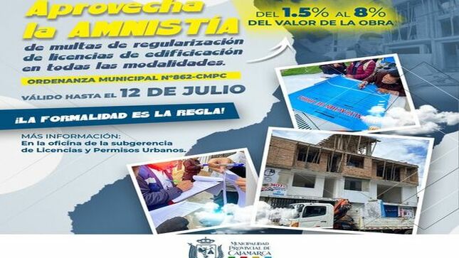 📌Tienes hasta el 12 de julio para poder aprovechar la amnistía  😁
¡La formalidad es la regla! 