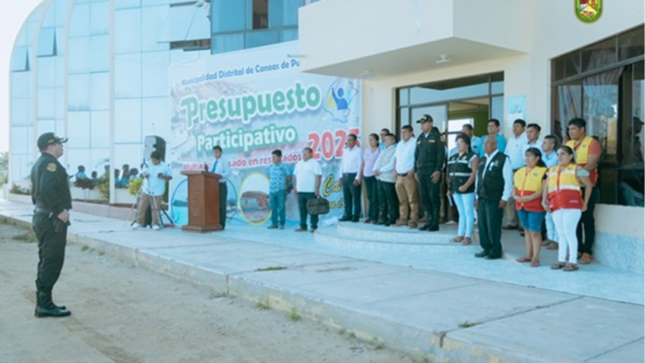 Foto Lunes Patriótico se realizo en la municipalidad de Canoas de Punta Sal 