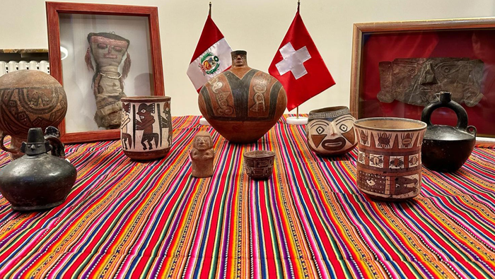 Devolución en Suiza de 11 bienes del Patrimonio Cultural del Perú