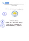 Vista preliminar de documento CONVOCATORIA 04 CONTRATO PERSONAL MANTENIMIENTO Y LIMPIEZA IIEE