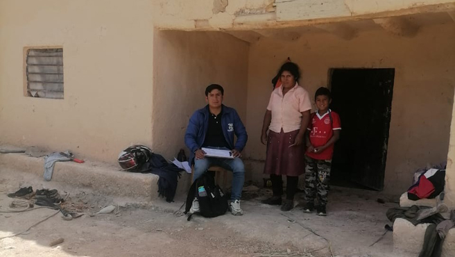 Equipo empadronador llegó al caserío de colcas