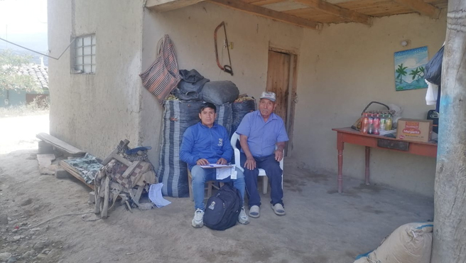 Equipo empadronador llegó al caserío de colcas