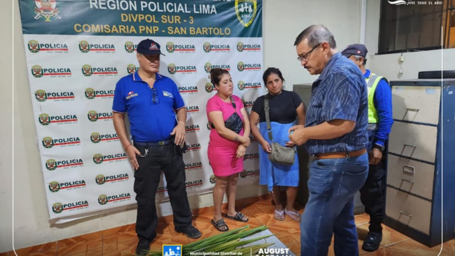 ¡Acción preventiva e inmediata de nuestro personal de serenazgo y PNP!