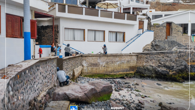  Continúan las Mejoras en el Muro de Contención de la Playa Norte 